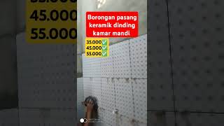 Harga borongan pasang keramik dinding kamar mandi