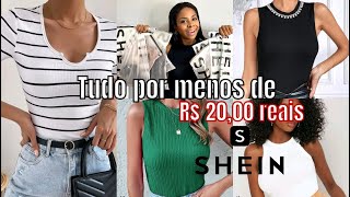 Compras na Shein | Tudo por menos de 20 reais, comprei várias blusinhas