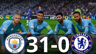 MESSI, RONALDO, MBAPPE, NEYMAR, ALL STARS | MAN CITY 31-0 CHELSEA