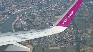 Great airport view! A321 take-off from Basel-Mulhouse-Freiburg EuroAirport (BSL)