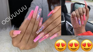 WATCH ME WORK : simple and bougie birthday nails