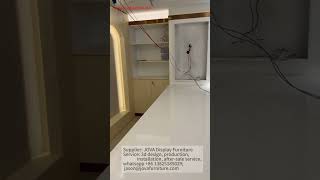 Custom furniture for jewellery shop, jewelry store install video