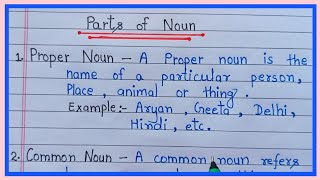 Learn all types of Noun । Noun and its kinds । Types of Noun and their definition । English Grammar