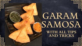 GARAM SAMOSA INDIAN SNACK | DELICIOUS INDIAN SAMOSA | MAKE TASTY SAMOSA AT HOME