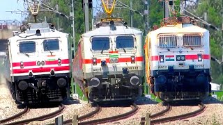 🔥 12 in 1 Action of Electrified Trains at Huge CURVE !! Chandigarh Line ! Curving Trains