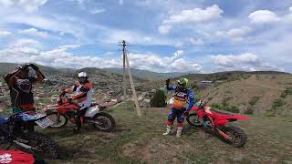 Honda XR400R & Yamaha TTR 250 Open Enduro Подъём на "Язык Тролля" в Крыму, Морское. Май 2022