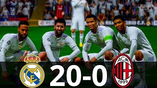 MESSI, RONALDO, MBAPPE, NEYMAR, ALL STARS | REAL MADRID 20-0 AC MILAN