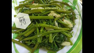 Cách làm rau muống xào tỏi - How to make Stir-fried water morning glory with garlic | HNAG79 #6