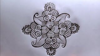 6*2 dots creative rangoli design ||latest rangoli designs || chukkala muggulu@lavyacreativerangoli