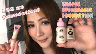 AOA liquid foundation and concealer review| shopee affordable foundation and concealer