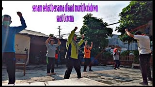 Senam sehat SD NEGERI GABAHAN di saat Corona dan siswa harus lockdown.