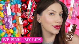 TESTEI GLOSSES da WEPINK os MY LIPS WEPINK Cherry, Jujuba e Bubble Gum #wepink