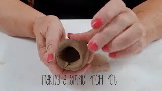 Making a simple pinch pot