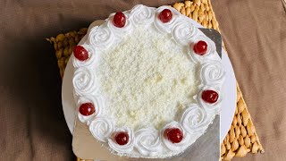 White forest cake without oven | perfect white forest cake recipe