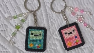 diy BMO embroidery keychain