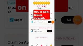 How to claim toma coin. Tomato airdrop on bitget