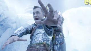 God of War 5 Ragnarok - Thor vs Atreus Boss Fight Scene (60FPS) PC Gameplay