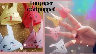 #diy#handmadecrafts  Easy and Fun Cactus Paper craft Puppets!! (how to make tutorial!)