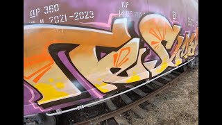 Freight train/Boxcar/Graffiti