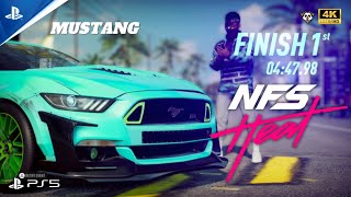 NFS HEAT - PS5 4K GAMEPLAY - MUSTANG | #mustanggt #ps5gameplay #nfsheat