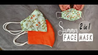 Very Easy New Style Pattern Mask/Face Mask Sewing Tutorial - How to Make Face Mask At Home -DIY Mask