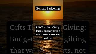 Holiday Budgeting