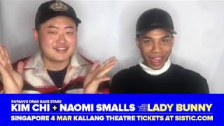 Kim Chi + Naomi Smalls + Lady Bunny Singapore Greeting