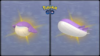 Pokemon Go: Evolving Shiny Wailmer into Wailord