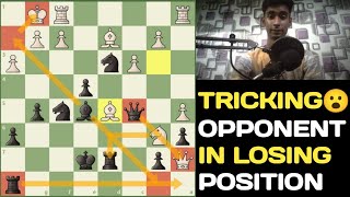 Tricking😮!! 2000+ Rated Opponent In Losing Position || Ponziani Stienitz Gambit