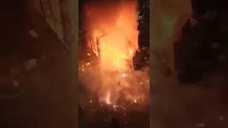 Massive fire accident in fireworks shop in Hyderabad #DiwaliFire #ytshorts