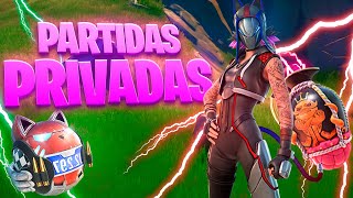 PARTIDAS PRIVADAS FORTNITE en directo AHORA (BATALLAS DE OUTFIT) jugando en vivo con premios