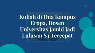 Rio Yusri Maulana Meraih Gelar Doktorica Znanosti dan Menciptakan Model Administrasi Publik Baru