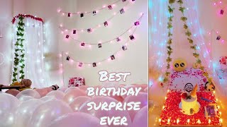 Best Birthday surprise ever ❤️ Birthday backdrop ideas✨ #shorts