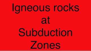 Subduction