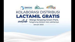 Kolaborasi Distribusi Lactamil gratis bersama danone