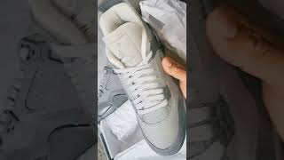 AIR JORDAN 4 RETRO "WET CEMENT" AKA PARIS 4S UNBOXING 🔥🔥#jordan #airjordan #nike #paris #cement #fyp