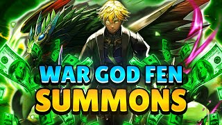 I Spend $1000 on WAR GOD FEN Banner! "Grand Summoners"