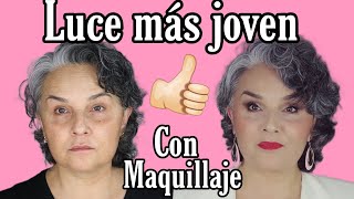 TIPS PARA VERTE MÁS JOVEN A PARTIR DE LOS 50 CON MAQUILLAJE/SENCILLO Y ELEGANTE😍