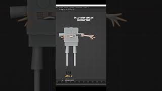 cartoon character modeling in blender part-03-mds design #shorts