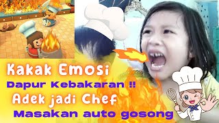 GOSONG!! Masak-masak, capek2 hanya buat dikasih Monster, Takut (#overcooked eps.1)