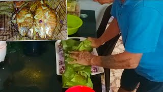 LEMPIS IKAN SUNGAI // MASAK IKAN SUNGAI DI BUNGKUS MENGUNAKAN DAUN PISANG // MANTAP GAIS //