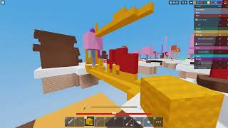 I almost won Doubles with my friend Roblox bedwars