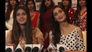 TV Actress Rati Pandey & Roshni Walia at Press Meet of 'Perfect Miss 2018' Crown Launch