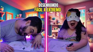 DESENHANDO FÁCIL x DESENHANDO EXTREMO | Canal da Marina