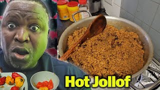 COOKING HOT HOT JOLLOF RICE WITH  HITHER GREEN BROTHERS