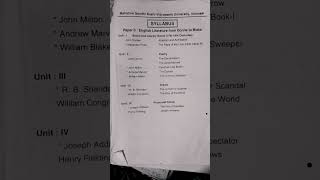 M.A. first sem second paper syllabus