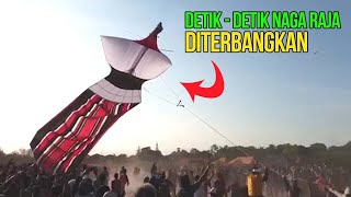 Detik-detik Layang-layang Terbesar di Dunia Terbang | Mertasari beach, Bali