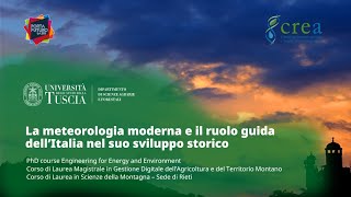 🖥️ WEBINAR | LA METEOROLOGIA MODERNA E IL RUOLO GUIDA DELL'ITALIA NEL SUO SVILUPPO STORICO