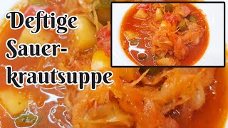 herzhaft-deftige Sauerkrautsuppe