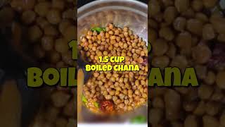 Chana Curry with Dry Red Boria Chilly Recipe - Quick and Easy #shorts #shortvideo #ytshorts